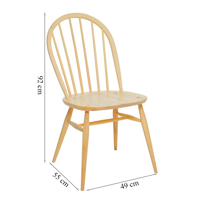 Kích thước ghế Windsor gỗ cao su