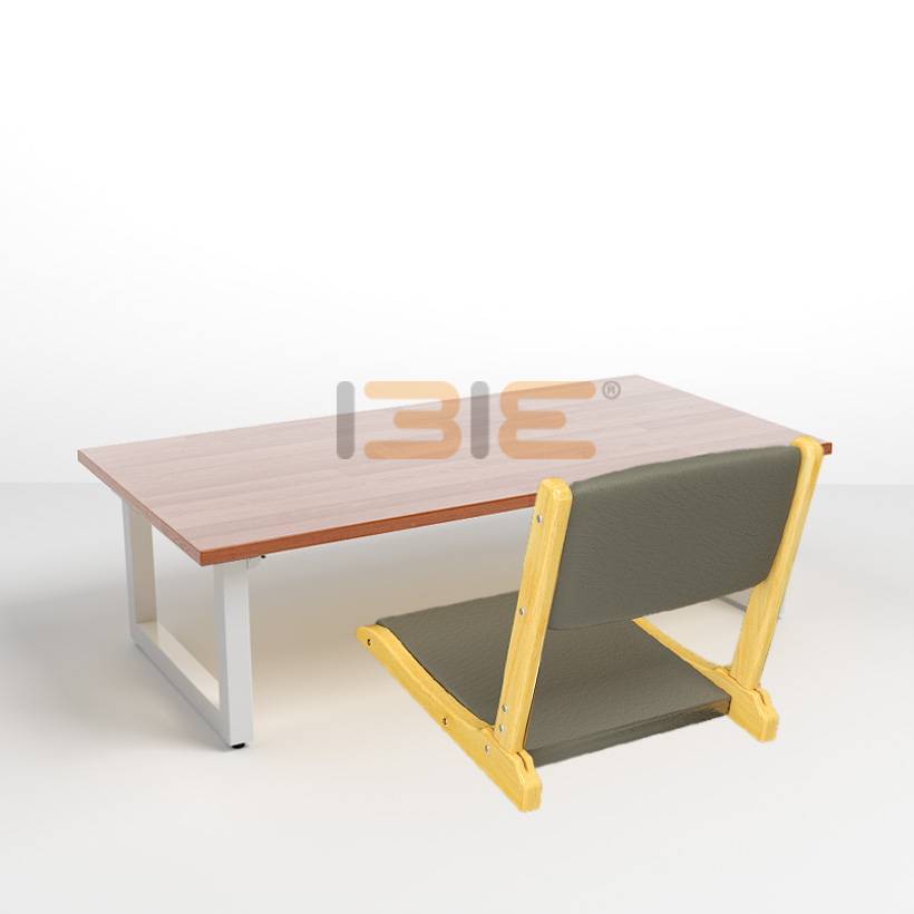 Bộ bàn bệt Rec-B màu cánh gián và ghế Pisu