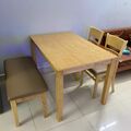 Bộ bàn ăn ghế băng 4 chỗ Ulsan