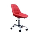 Ghế xoay bọc nệm Eames chân thép