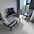 Sofa đơn Trim khung gỗ