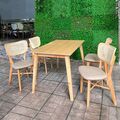Bộ bàn ăn 4-6 ghế Kazuno mặt nệm