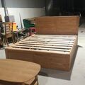 Giường ngăn kéo Cuba gỗ sồi
