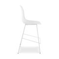 Ghế bar Eames lưng nhựa chân thép