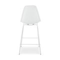 Ghế bar Eames lưng nhựa chân thép