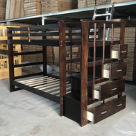 Giường tầng XK Newport 1m/1m hộc kéo hông