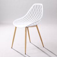 Ghế nhựa Fusia chân thép giả gỗ