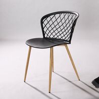 Ghế nhựa Denro chân thép giả gỗ