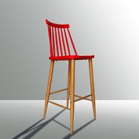 Ghế bar Impat lưng nhựa chân thép