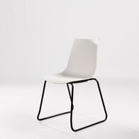 Ghế tựa Amelie 02 lưng nhựa chân thép