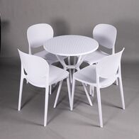 Bộ bàn tròn 2-4 ghế Bryne 01 nhựa PP