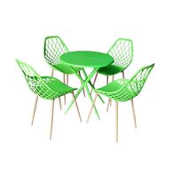 Bộ bàn 2-4 ghế nhựa Fusia chân thép