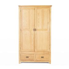 Tủ quần áo Rustic 2 cánh gỗ sồi
