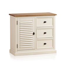 Tủ trữ đồ 3 ngăn kéo Shutter gỗ sồi