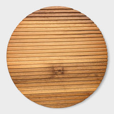 Khay gỗ xẻ rãnh hình tròn D01046