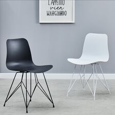 Ghế tựa lưng nhựa Brex chân thép