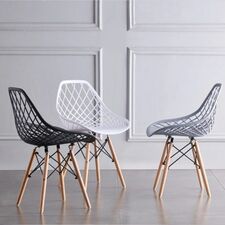 Ghế nhựa Fusia chân gỗ