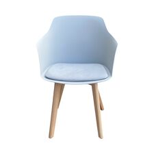 Ghế tựa Dove lưng nhựa chân gỗ