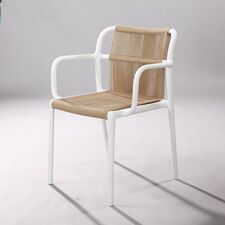 Ghế tựa Karibu khung nhựa đan dây