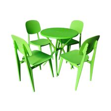 Bộ bàn 2-4 ghế Hoya nhựa PP đúc
