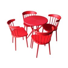 Bộ bàn ăn 2-4 ghế Requin 01 nhựa PP đúc