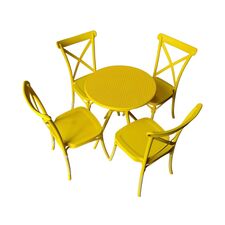Bộ bàn 2-4 ghế Bistro nhựa PP đúc