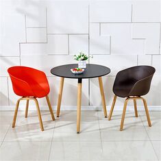 Bộ bàn tròn Eames 2 ghế Dexer màu ngẫu nhiên