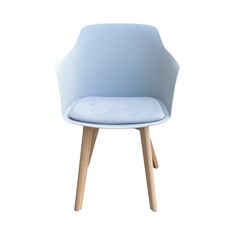 Ghế tựa Dove lưng nhựa chân gỗ
