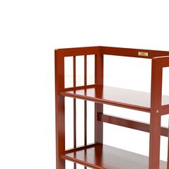 Kệ sách 3 tầng HB363 gỗ cao su màu cánh gián