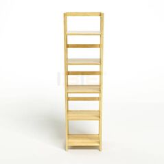 Kệ sách 5 tầng HB540 gỗ cao su màu tự nhiên