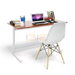 Bộ bàn Rec-Z trắng màu cánh gián và ghế Eames chân gỗ trắng