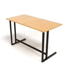 Bộ bàn Oak-U đen vân sồi và ghế IB16A