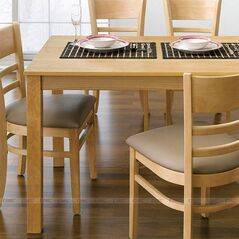 Bộ bàn ăn 4 ghế Ulsan màu tự nhiên 2