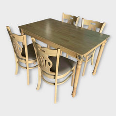 Bộ bàn ăn 4-6-8 ghế Parthenon mặt gỗ