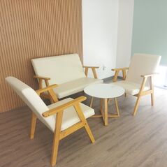 Bộ sofa gỗ Tokai bàn Mona