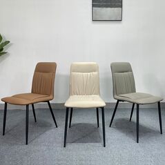 Ghế bọc nệm Plato chân thép