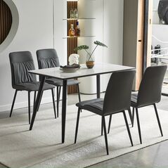 Ghế bọc nệm Plato chân thép