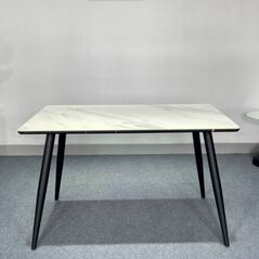 Bàn ăn chân thép Celio mặt gỗ + đá