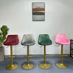 Ghế bar Alte chân mạ vàng