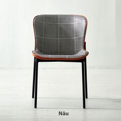 Ghế bọc da nappa Merry chân thép