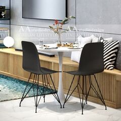 Ghế tựa lưng nhựa Brex chân thép