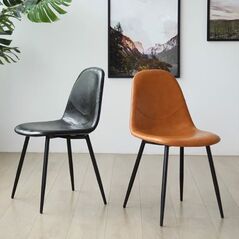 Ghế bọc da Pul chân thép