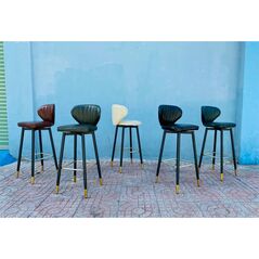 Ghế bar Pcok chân thép cố định