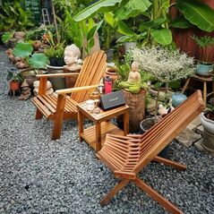 Đôn vuông 2 tầng Enu gỗ keo