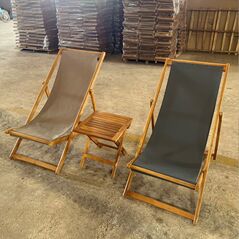 Ghế võng xếp Star khung gỗ