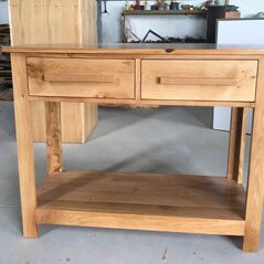 Bàn console Rivermead gỗ sồi