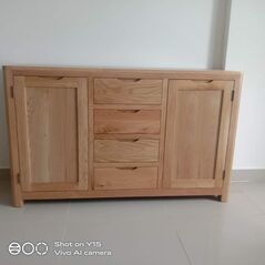 Tủ trữ đồ 3 cánh Romsey gỗ sồiTủ trữ đồ 3 cánh Romsey gỗ sồi