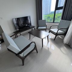 Sofa đơn Trim khung gỗ