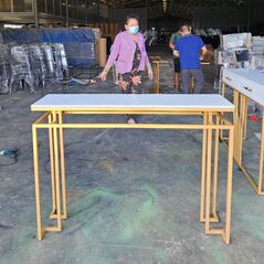 Bàn console AK004 mặt đá