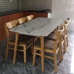 Bộ bàn ăn 4-6-8 ghế Cacao